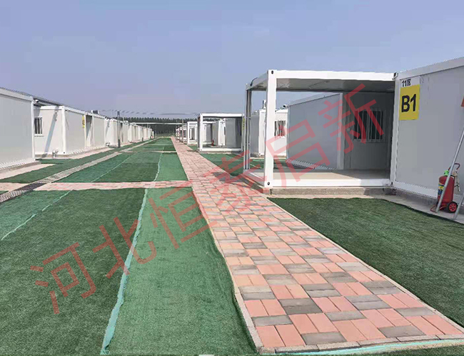 放舱隔离区室外路面施工项目完成