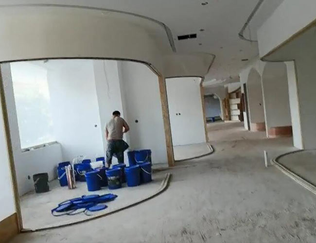 肃州口腔诊所医院地面使用混凝土固化剂固化施工